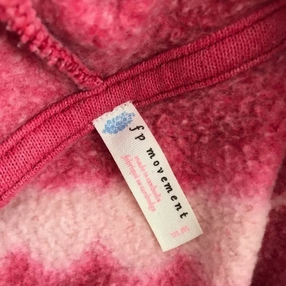 Free People Dusty Rose Tie Dye Hoodie Size Small